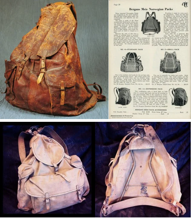 1900s Bergen Pack in Leather and Canvas